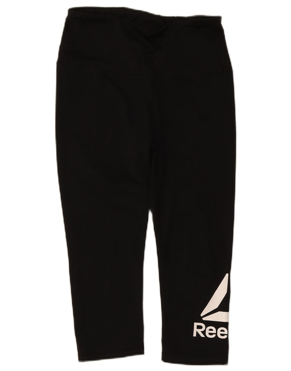 Reebok ženske Graphic Capri tajice UK 12 srednje crne