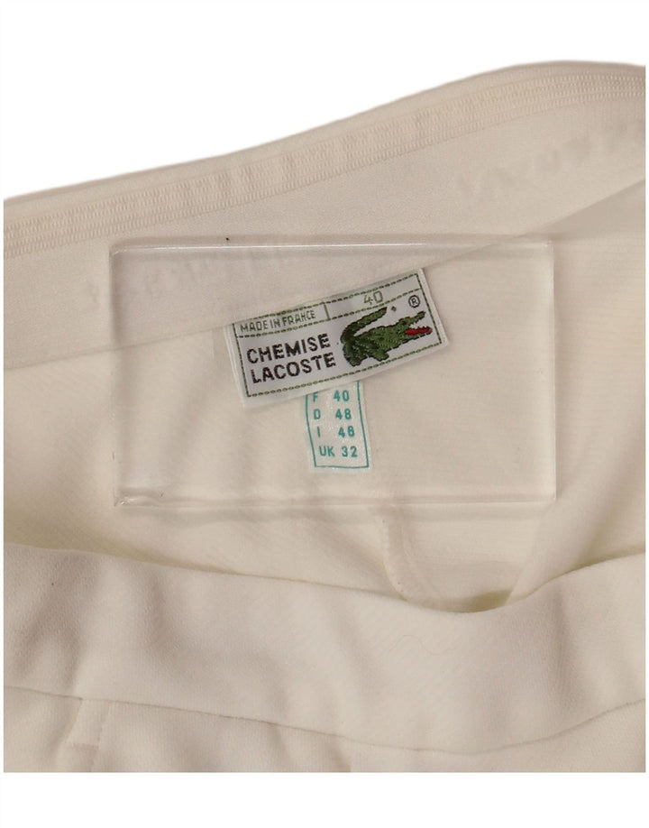 LACOSTE Muške chino kratke hlače W32 Srednje bijeli poliester