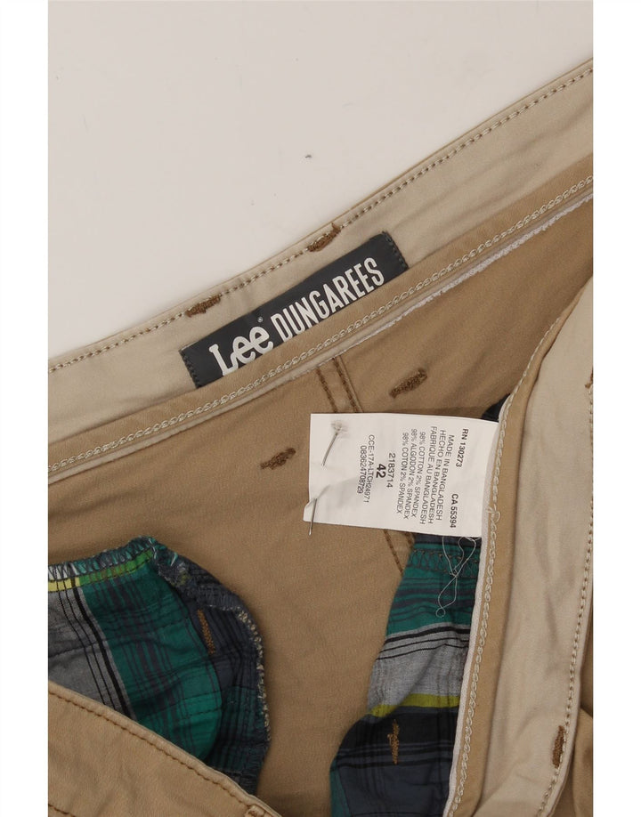 LEE Mens Chino Shorts W42 2XL Beige Cotton Vintage Lee and Second-Hand Lee from Messina Hembry 