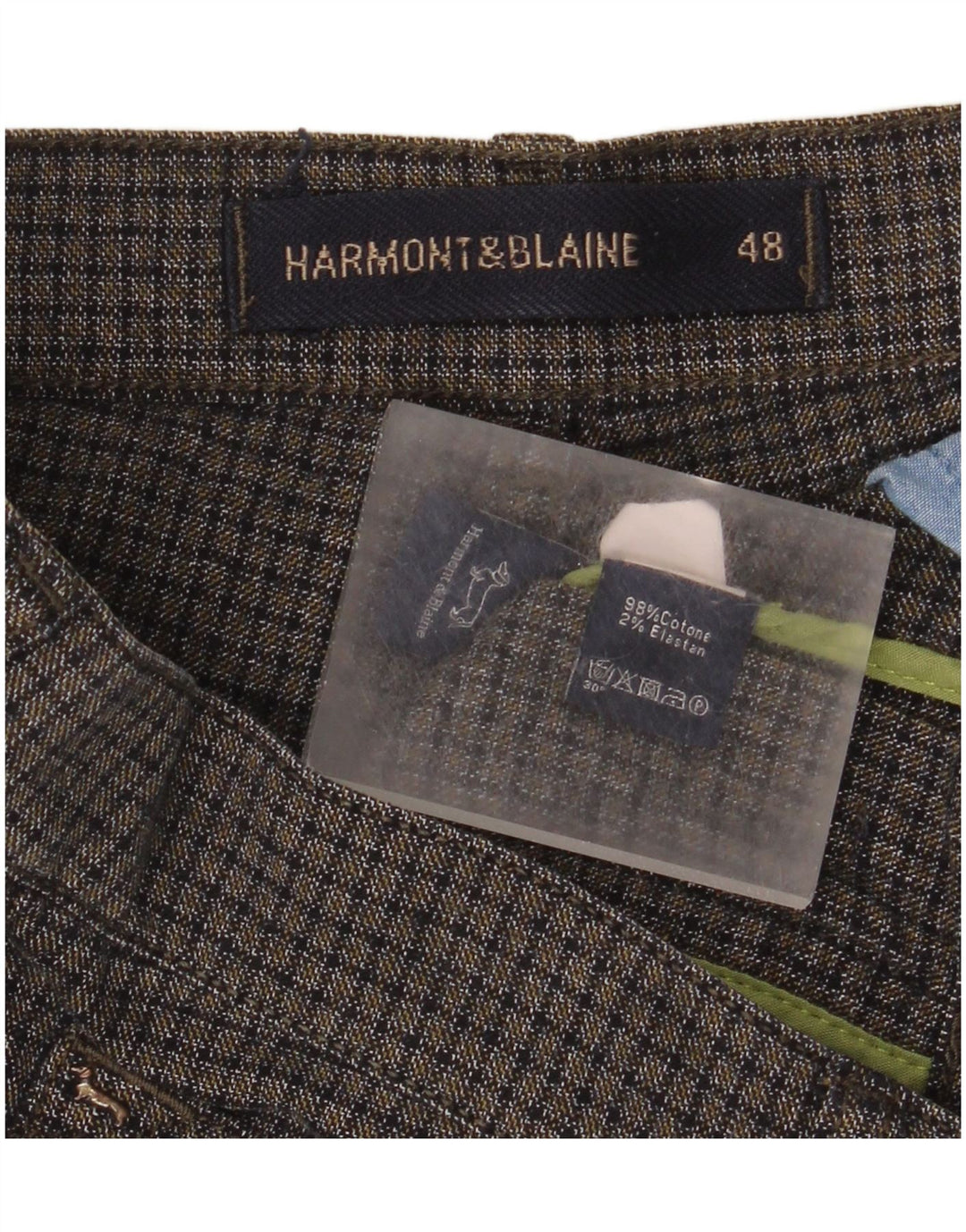 Harmont & Blaine muške ležerne hlače IT 48 srednje W34 L34 sive karirane