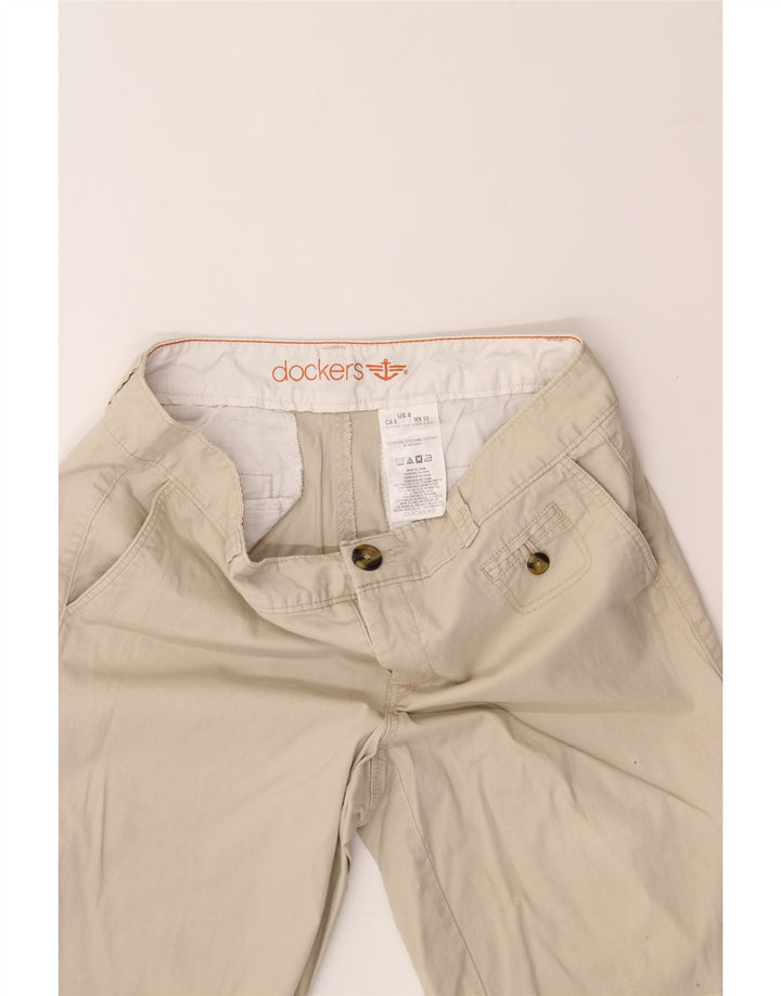 DOCKERS Womens Chino Shorts US 8 Medium W30  Beige Cotton Vintage Dockers and Second-Hand Dockers from Messina Hembry 