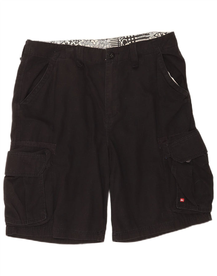 Quiksilver muške kargo kratke hlače W34 veliki crni pamuk