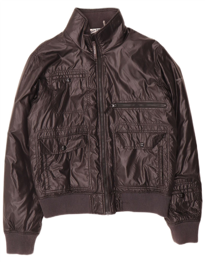 Woolrich Muška bombaška jakna UK 38 Srednji crni najlon