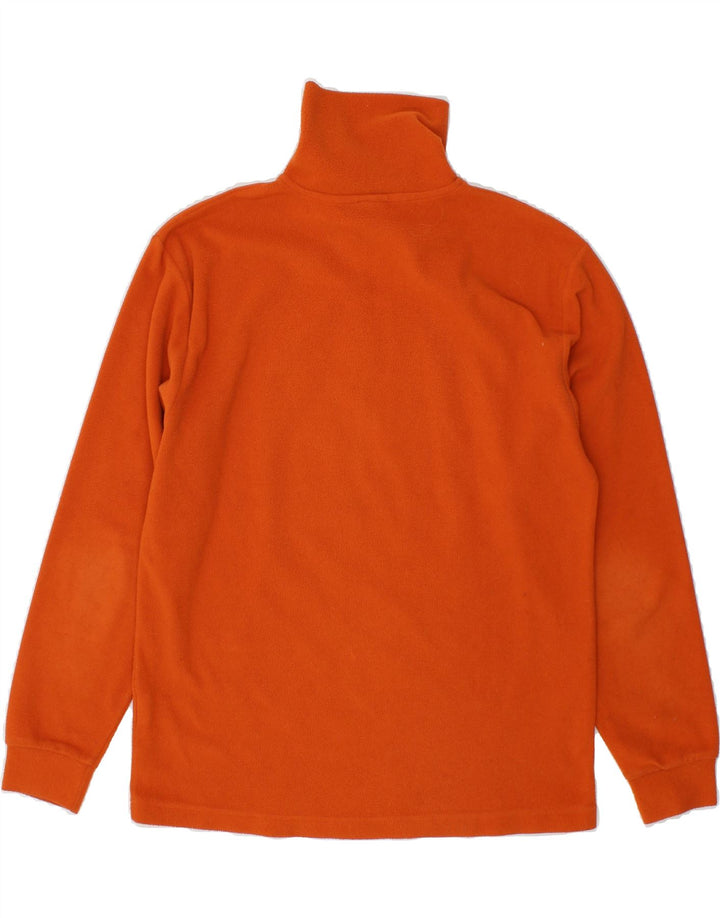INVICTA Womens Zip Neck Fleece Jumper UK 10 Small Orange Polyester Vintage Invicta and Second-Hand Invicta from Messina Hembry 