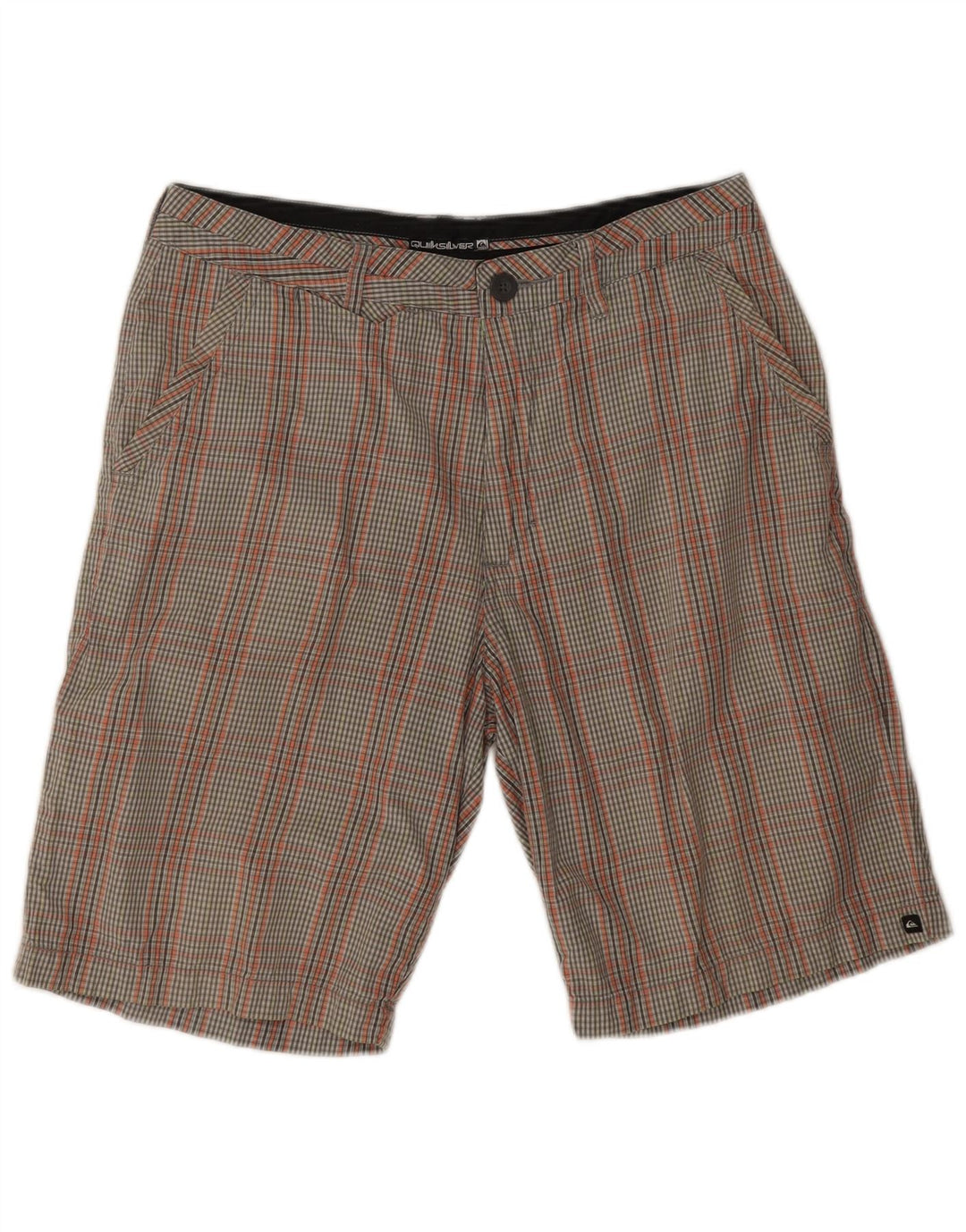 Quiksilver muške chino kratke hlače W32 srednje šareni karirani pamuk