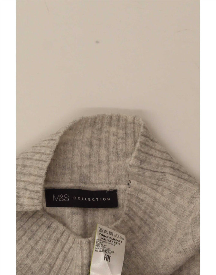 Marks & Spencer ženski džemper s kornjačičastim ovratnikom UK 10 Small Gray