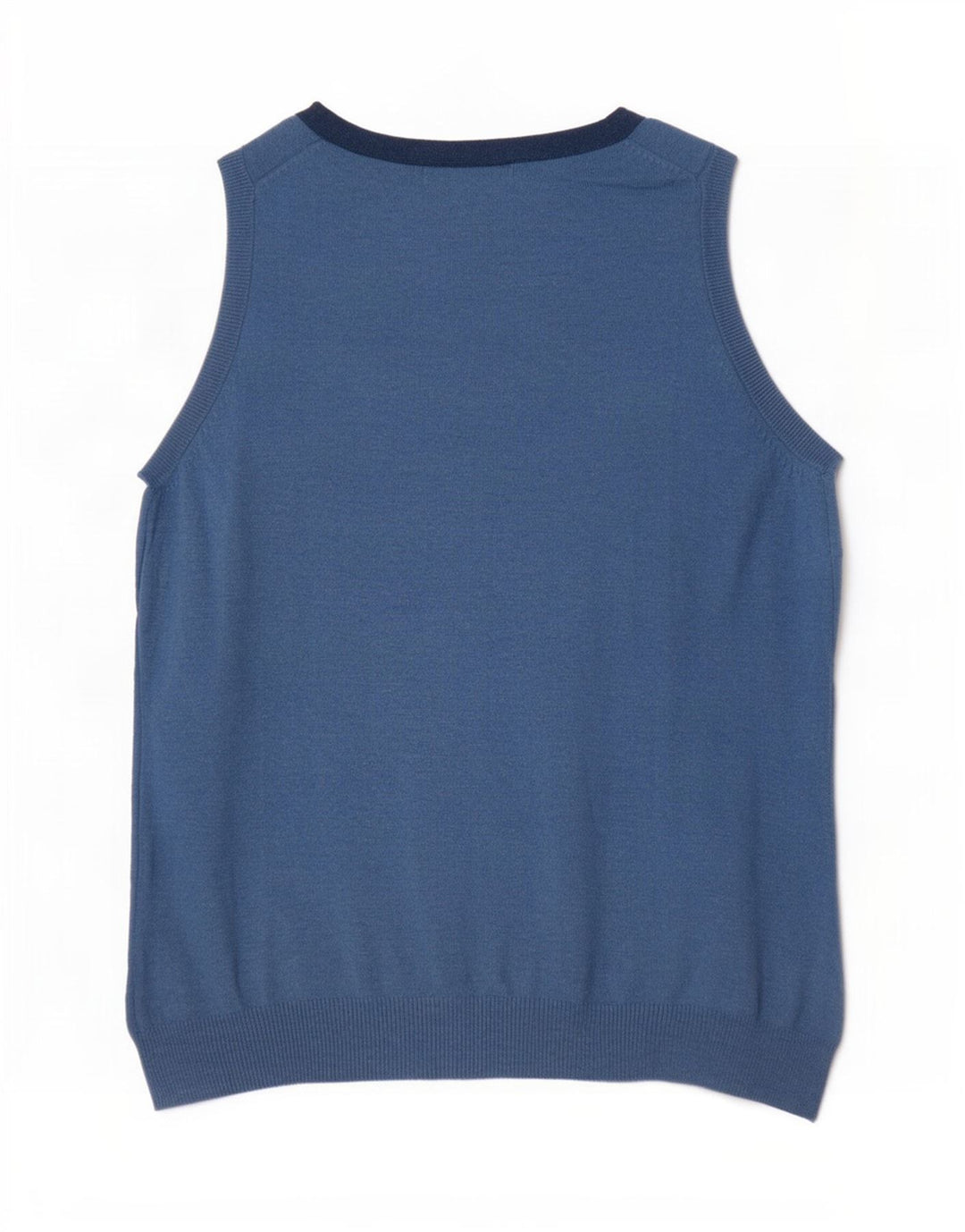 Boden Womens Vest Tank Top UK 10 Small Blue Cotton