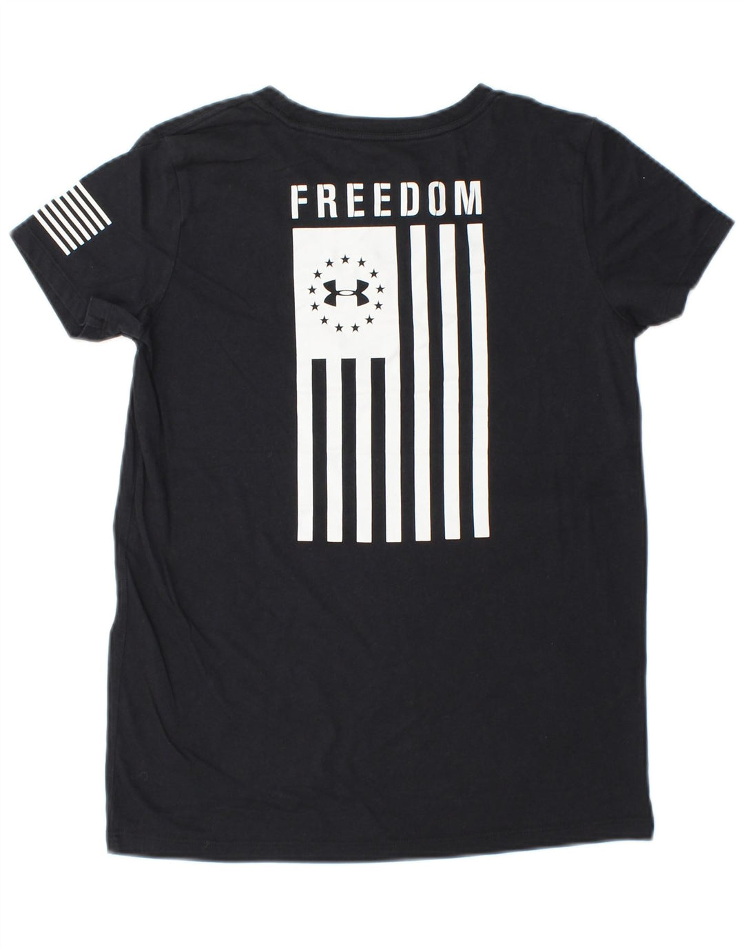 UNDER ARMOUR Ženska grafička majica kratkih rukava UK 6 XS crna na pruge