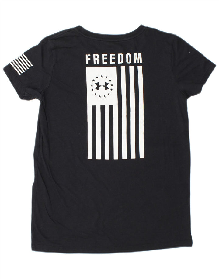 UNDER ARMOUR Ženska grafička majica kratkih rukava UK 6 XS crna na pruge