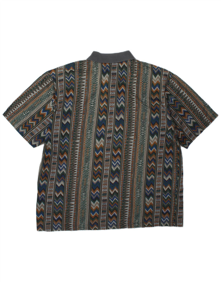 Mango muška polo majica XL višebojna geometrijska