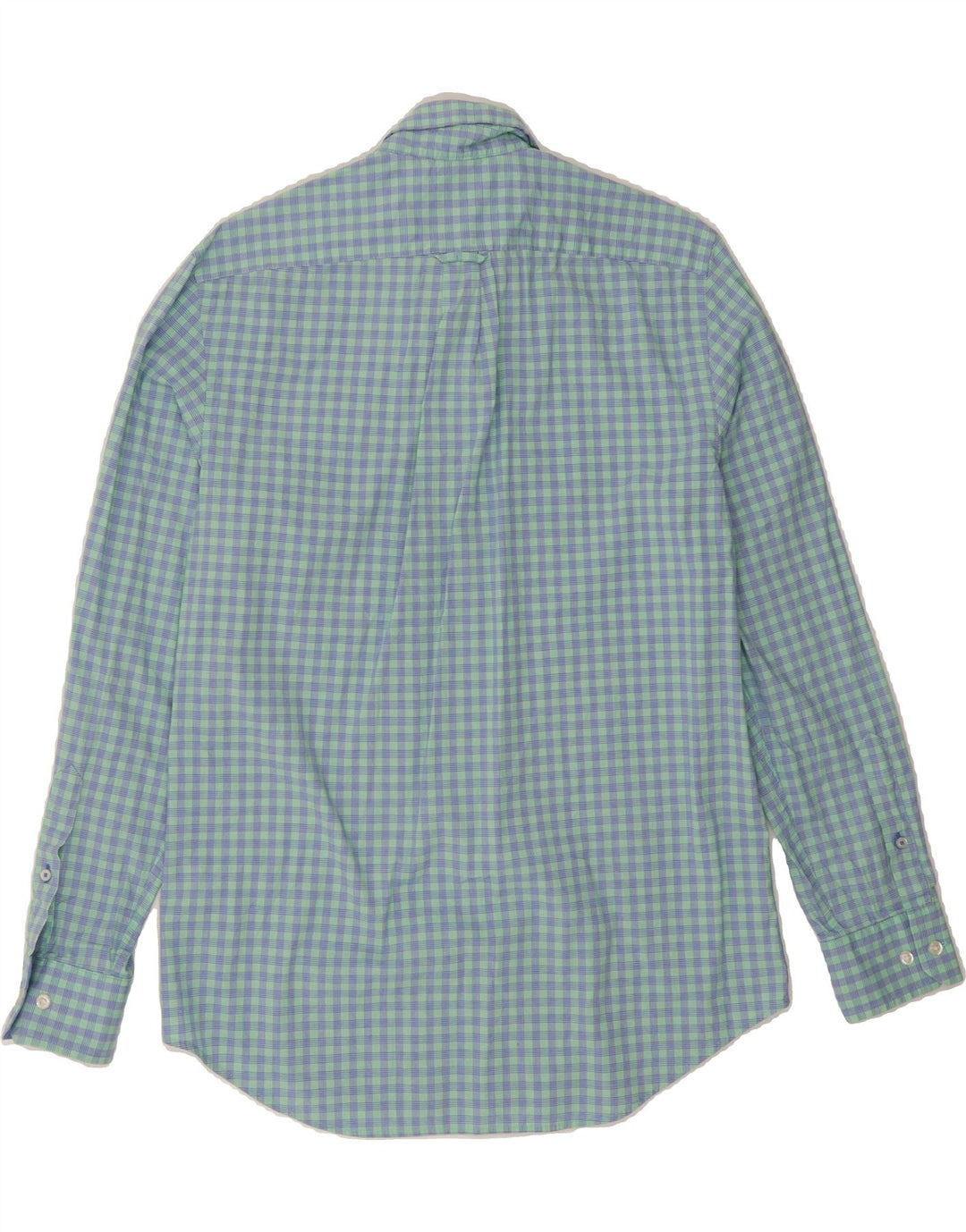 IZOD Mens Shirt Medium Green Check Cotton Vintage Izod and Second-Hand Izod from Messina Hembry 