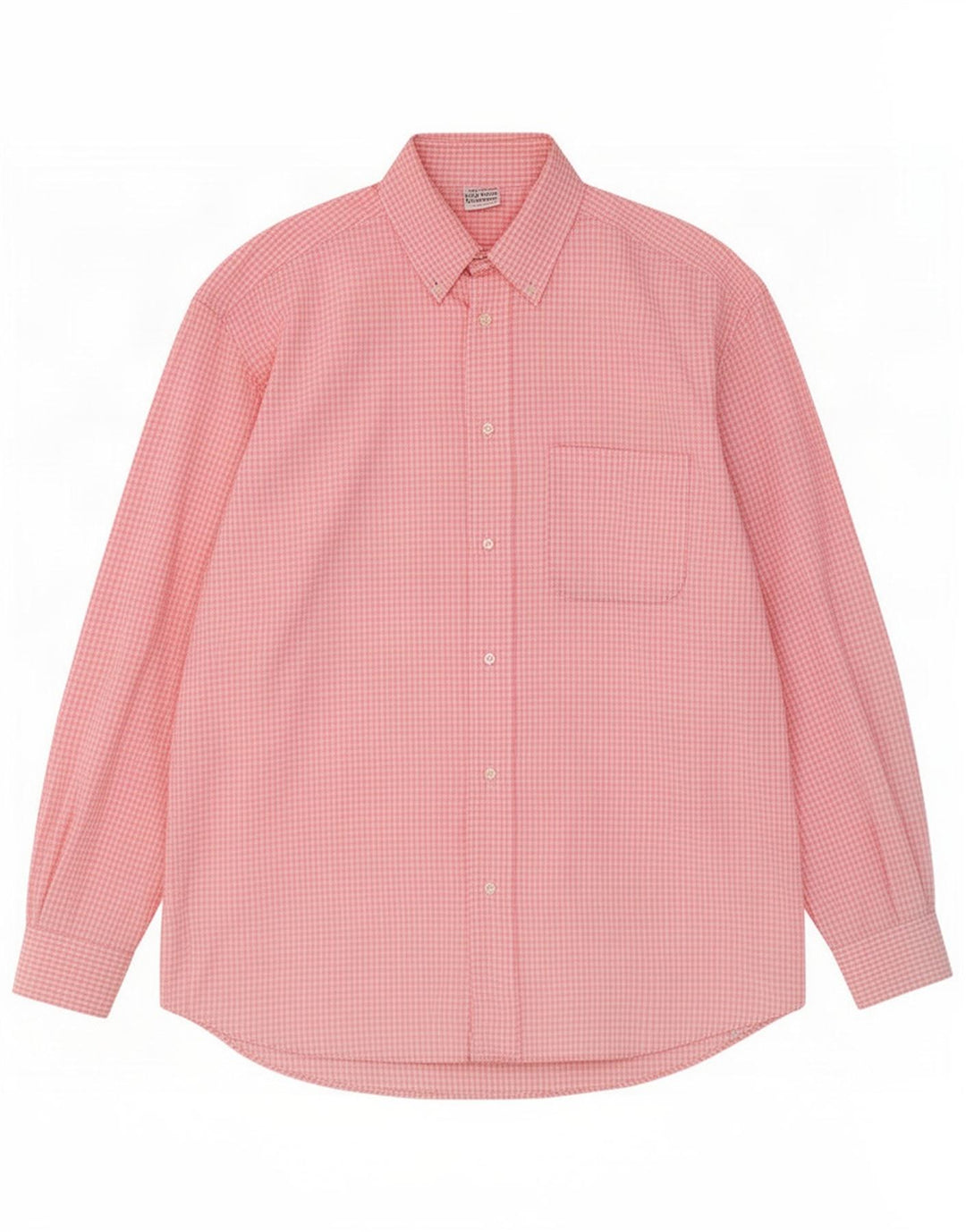Benetton muška košulja velika ružičasta gingham pamuk