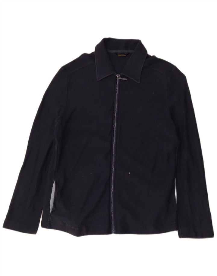 Marks & Spencer ženska bomber jakna UK 16 Veliki tamnoplavi pamuk