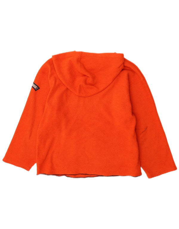 Gap Girls Graphic Hooded Fleece Jumper 13-14 Years 2XL Orange Polyester