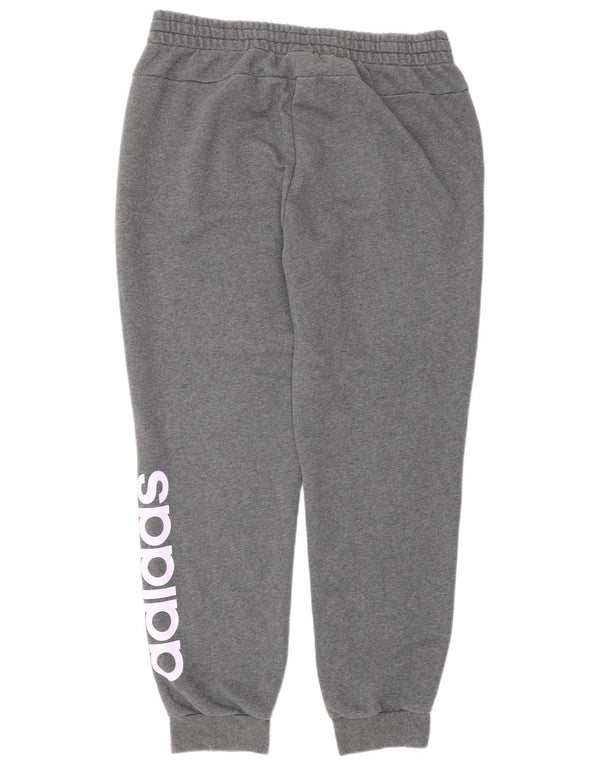 Adidas Ženske grafičke trenirke Hlače Joggers UK 20/22 XL Sivi pamuk