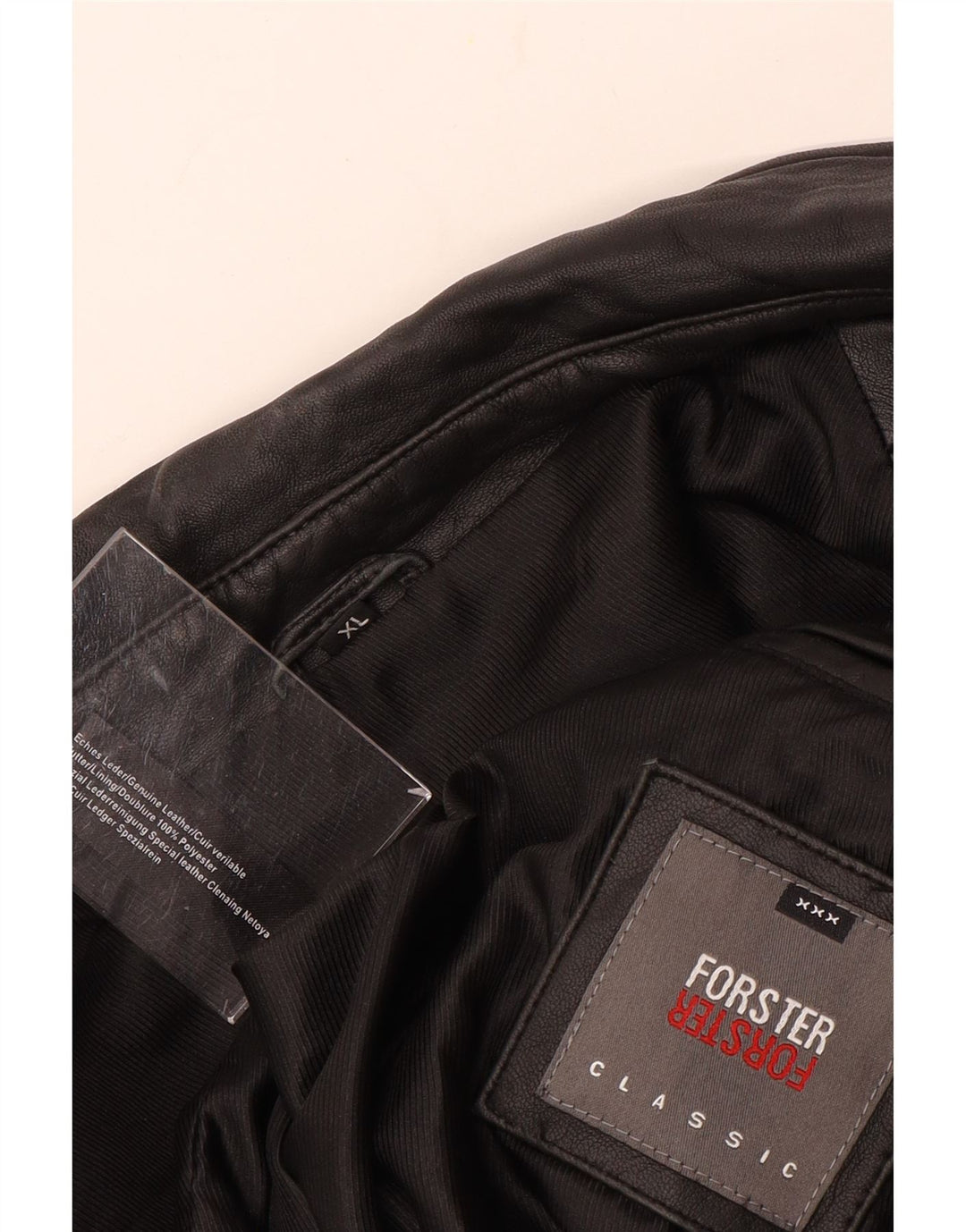 VINTAGE muška kožna jakna UK 42 XL crna koža