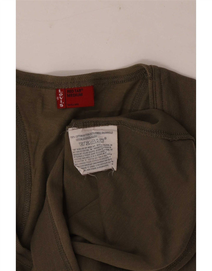 Levi's ženski prsluk UK 12 Srednji kaki pamuk