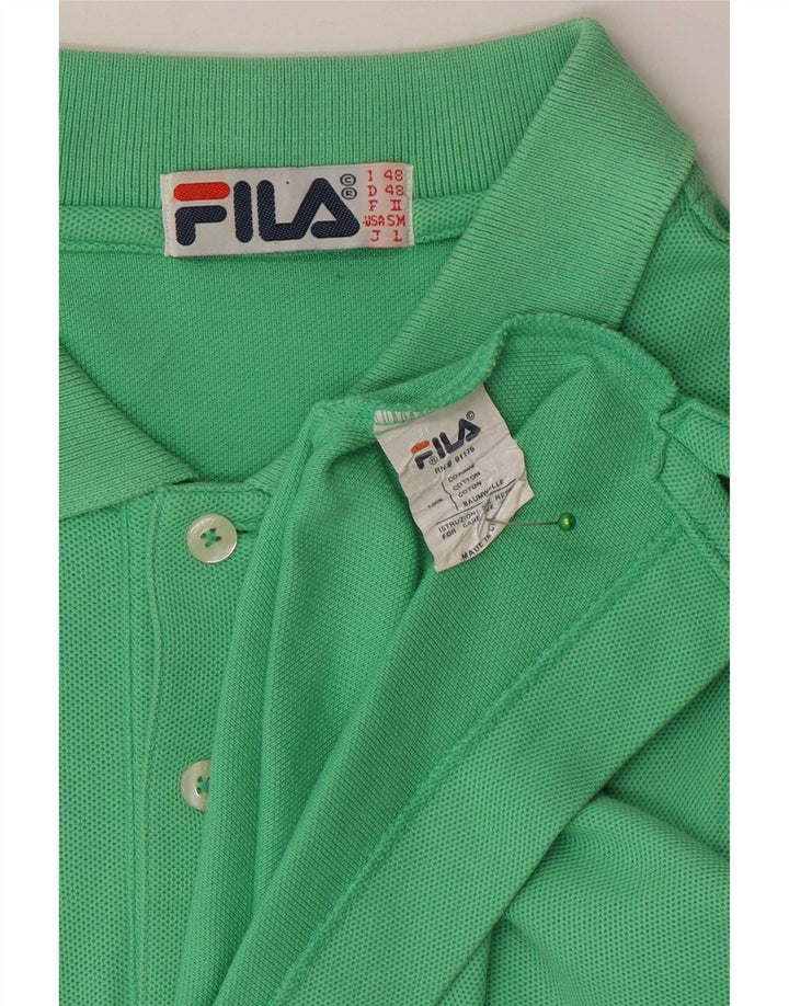 Fila muška polo majica IT 48 Srednje zeleni pamuk