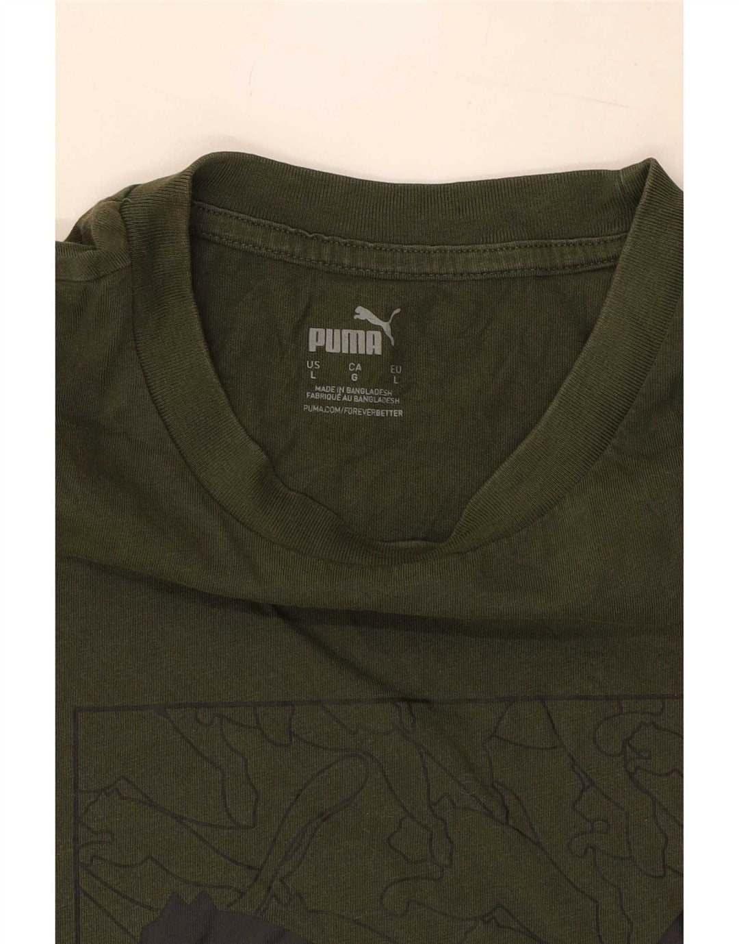 Puma muška majica s grafičkim motivima, veliki kaki