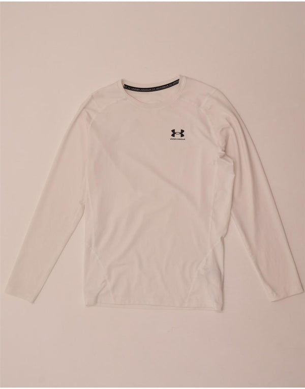 Muška majica Under Armour Heat Gear s dugim rukavima XL od bijelog poliestera