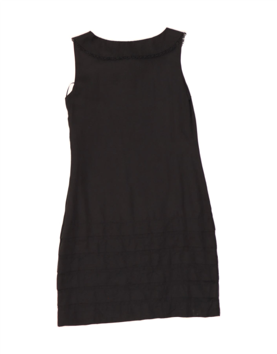 OASIS Womens Sleeveless Shift Dress UK 10 Small Black Silk Vintage Oasis and Second-Hand Oasis from Messina Hembry 