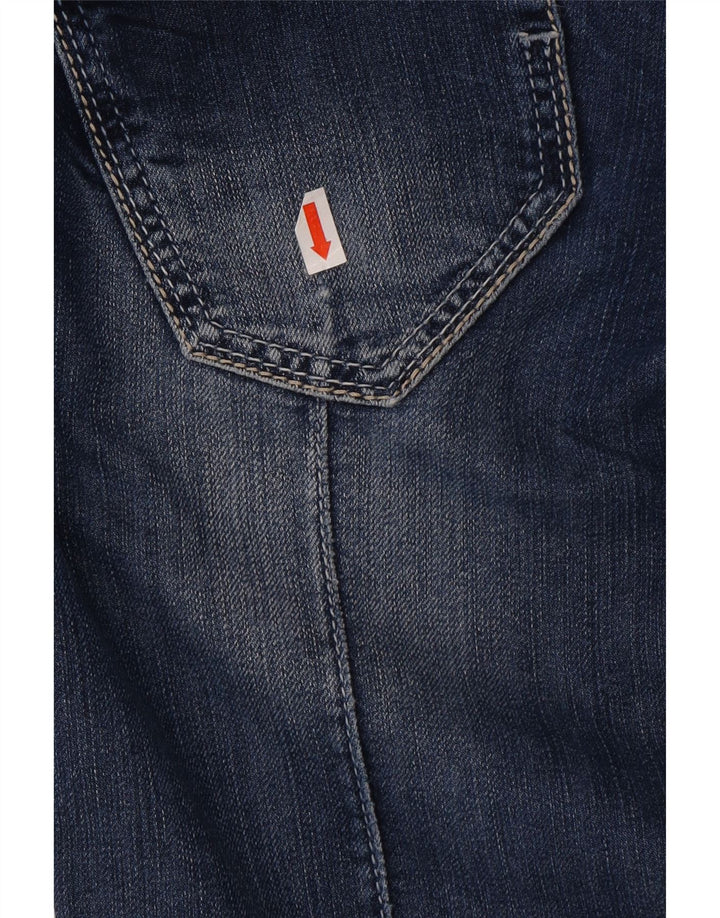 GUESS Womens Tapered Jeans W28 L28 Blue Cotton