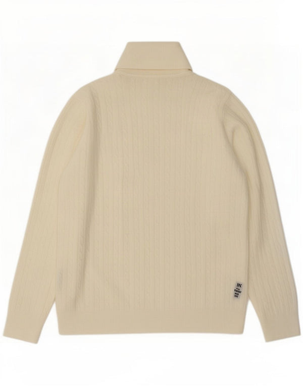 Marks & Spencer ženski pulover s rol izrezom UK 16 Large Off White