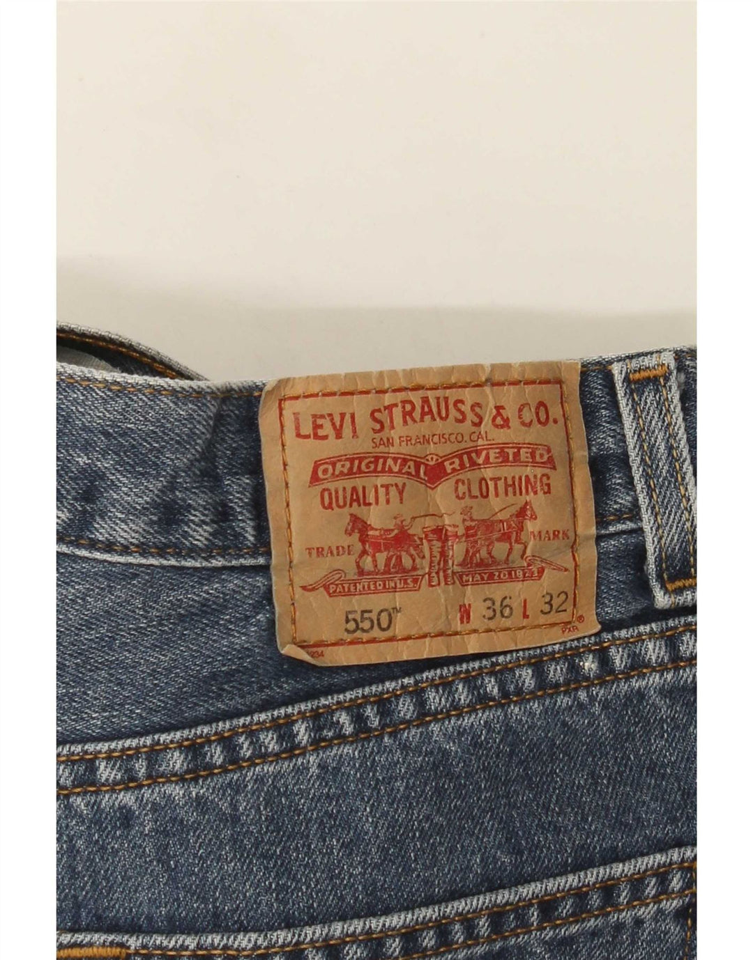 Levi's muške široke traperice 550 W36 L32 plave