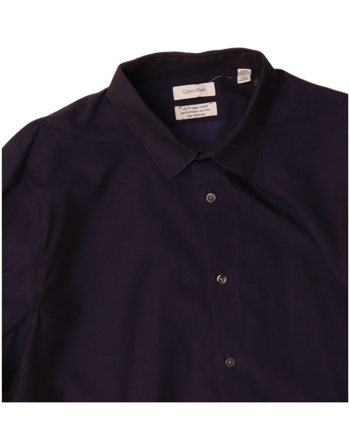 CALVIN KLEIN JEANS Muška uska košulja veličina 17 XL tamnoplavi pamuk