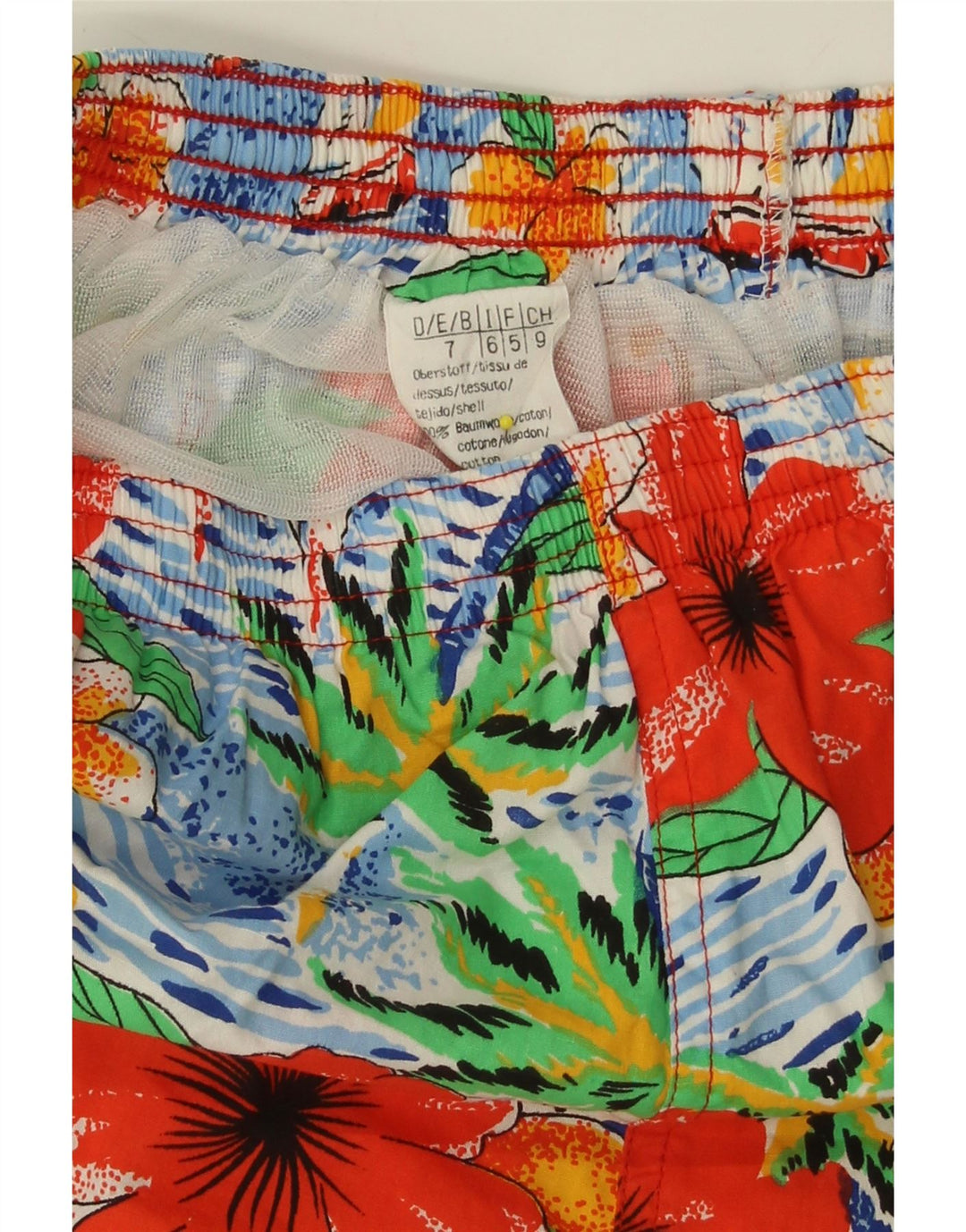 VINTAGE Womens Casual Shorts W30 Medium Multicoloured Floral Cotton Vintage Vintage and Second-Hand Vintage from Messina Hembry 