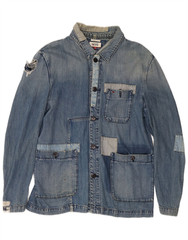 Tommy Hilfiger ženska jakna od trapera u UK 18 XL plava patchwork