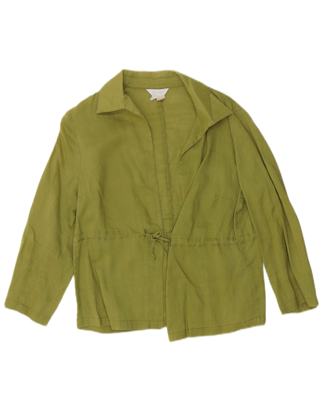 Zara ženski sako jakna UK 16 Large Green Ramie