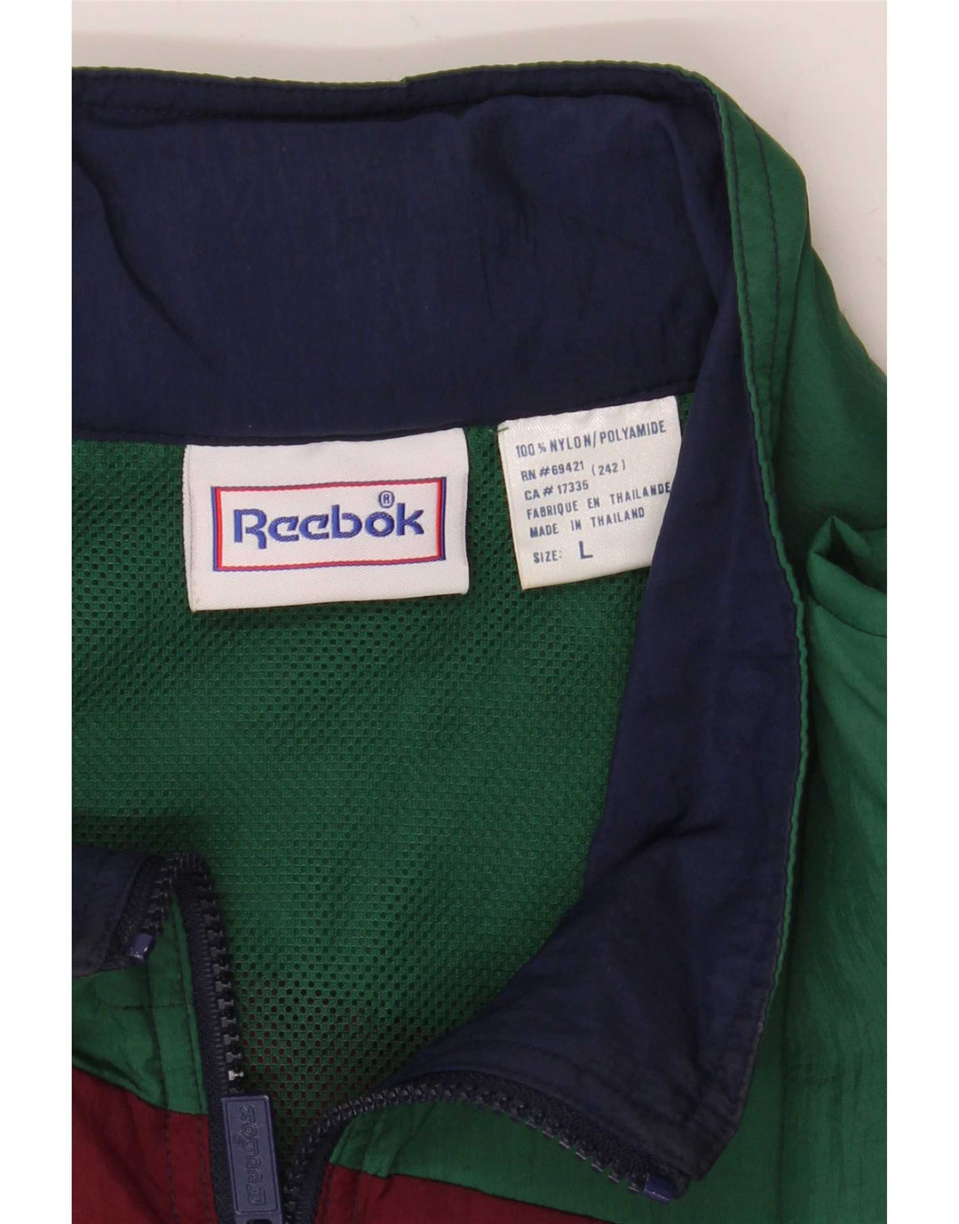 Reebok muška gornja jakna za trenirku UK 40 Large Multicolored Colourblock