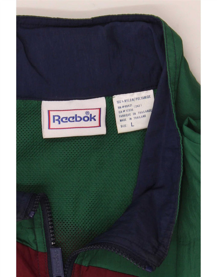 Reebok muška gornja jakna za trenirku UK 40 Large Multicolored Colourblock