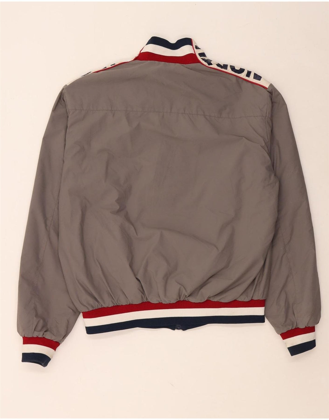 NORTH SAILS Muška bombaška jakna s grafičkim motivima UK 42 XL Sivi poliamid u blokovima boja