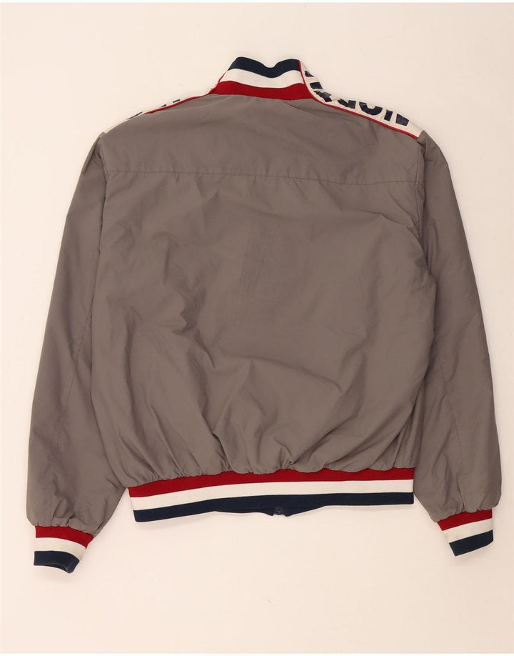 NORTH SAILS Muška bombaška jakna s grafičkim motivima UK 42 XL Sivi poliamid u blokovima boja