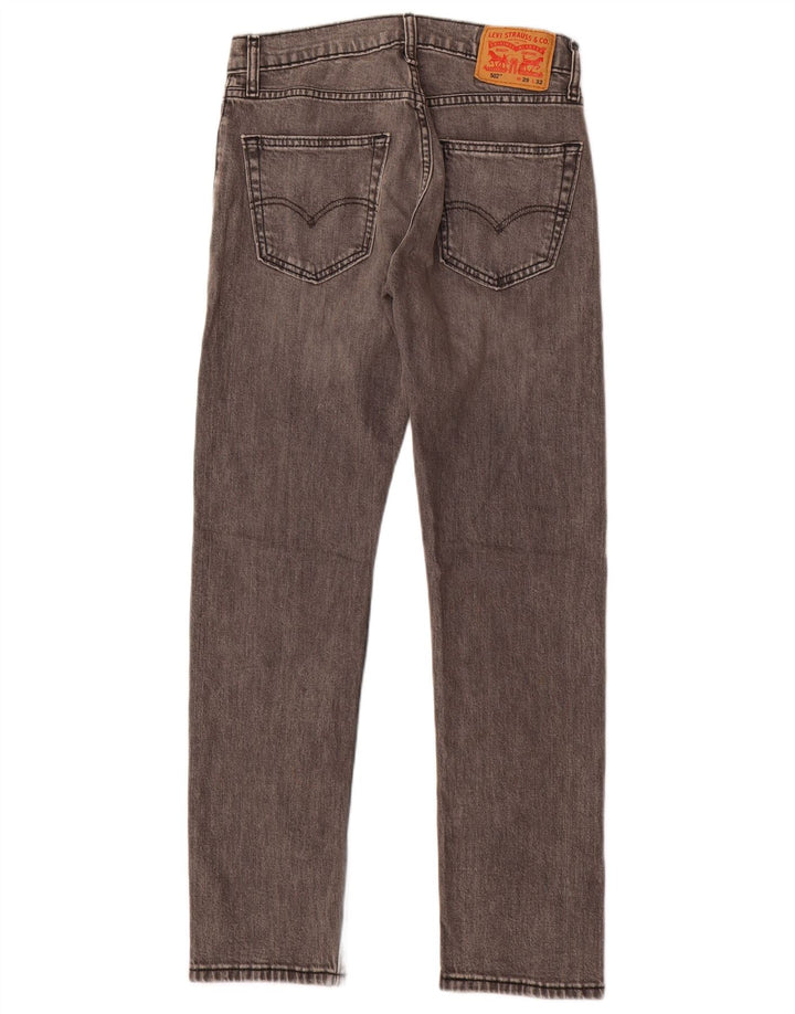 Levi's muške 502 sužene traperice W29 L32 sivi pamuk