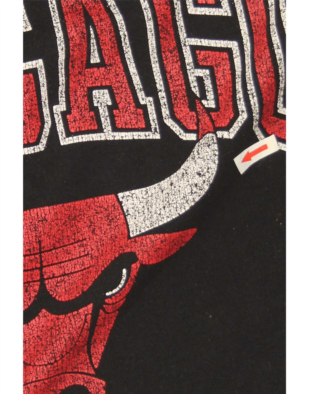 NBA muška majica Chicago Bulls s grafičkim predimenzioniranim malim crnim džemperom