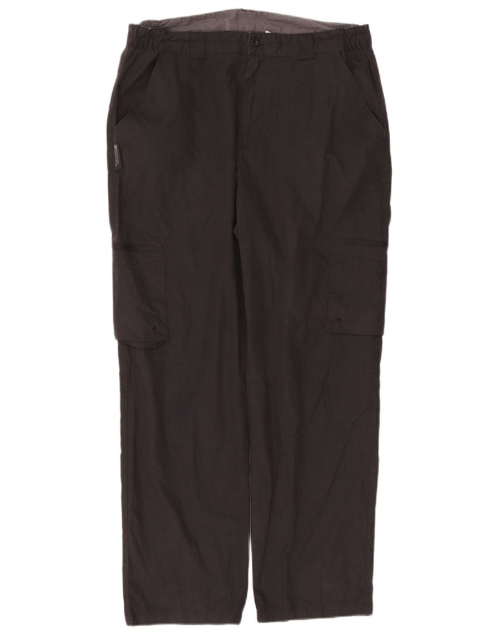 Mountain Warehouse ženske ravne kargo hlače W36 L30 crni poliester