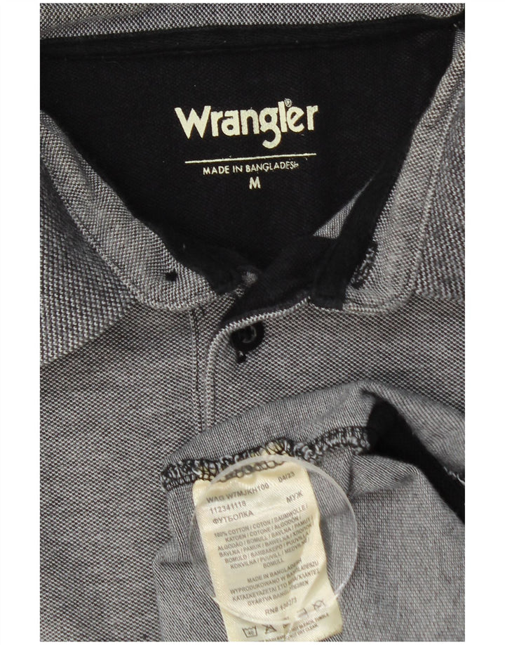 WRANGLER muška polo majica dugih rukava srednje sivi pamuk