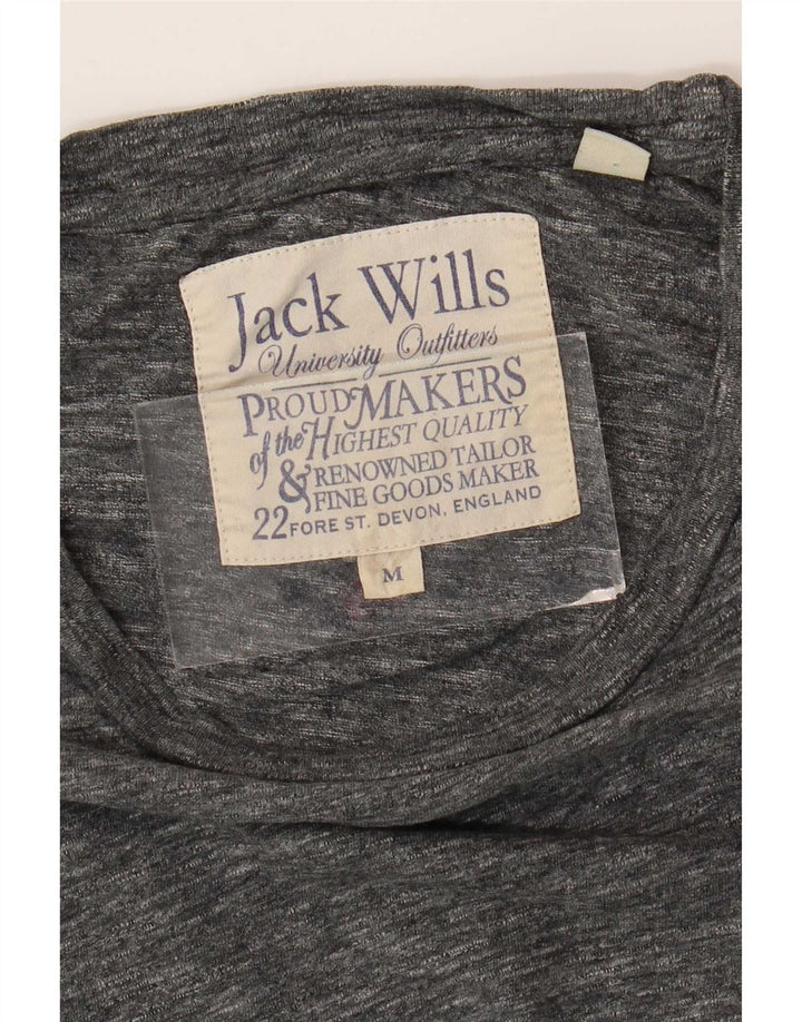 Jack Wills Muška majica kratkih rukava Srednje sivi flekasti pamuk