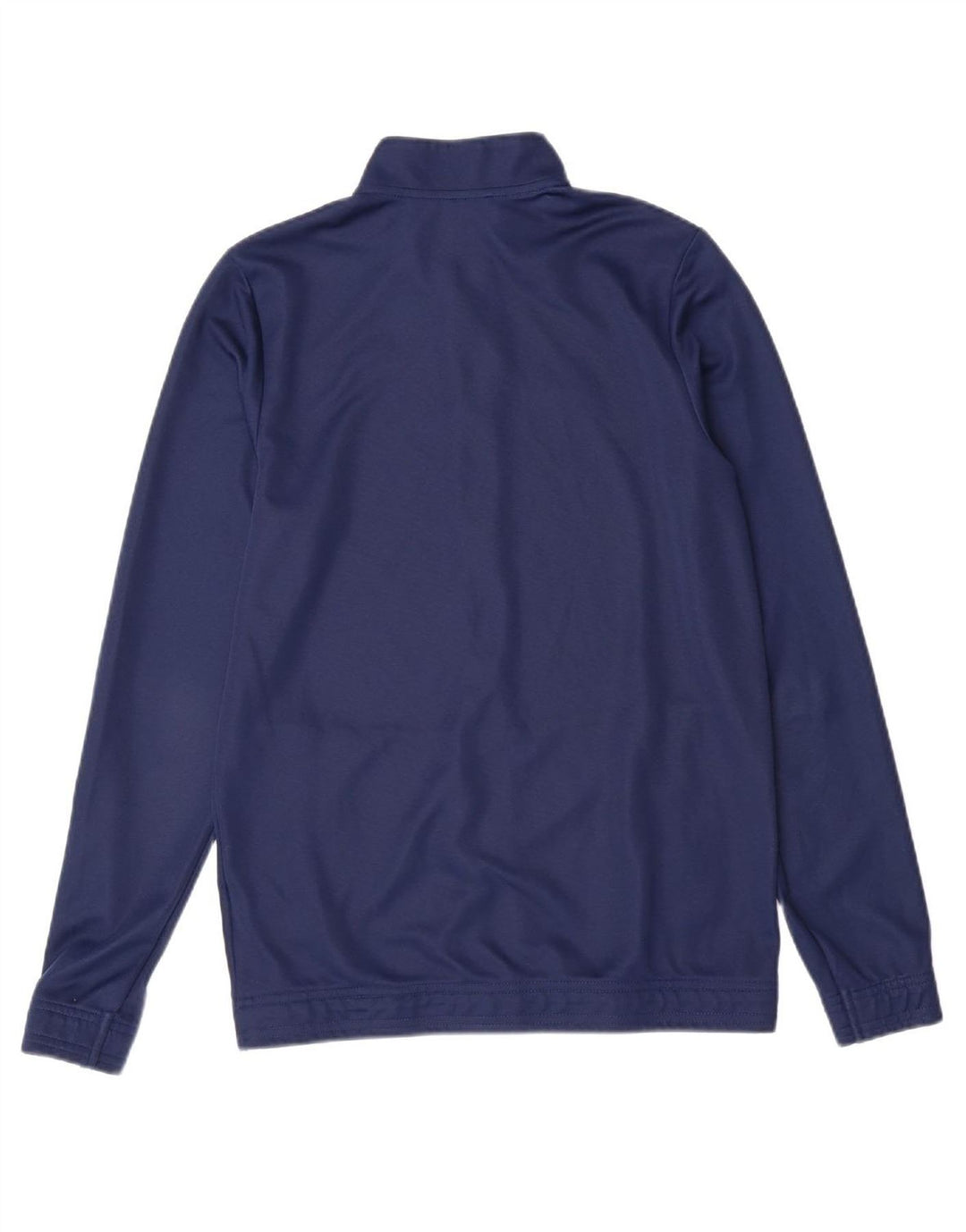 ADIDAS Boys Aeroready Tracksuit Top Jacket 15-16 Years Navy Blue Polyester
