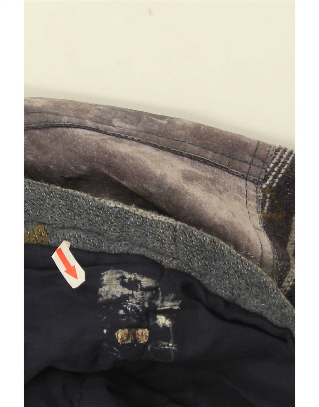 Vintage muška duffle jakna UK 40 Large Grey Fair Isle vuna