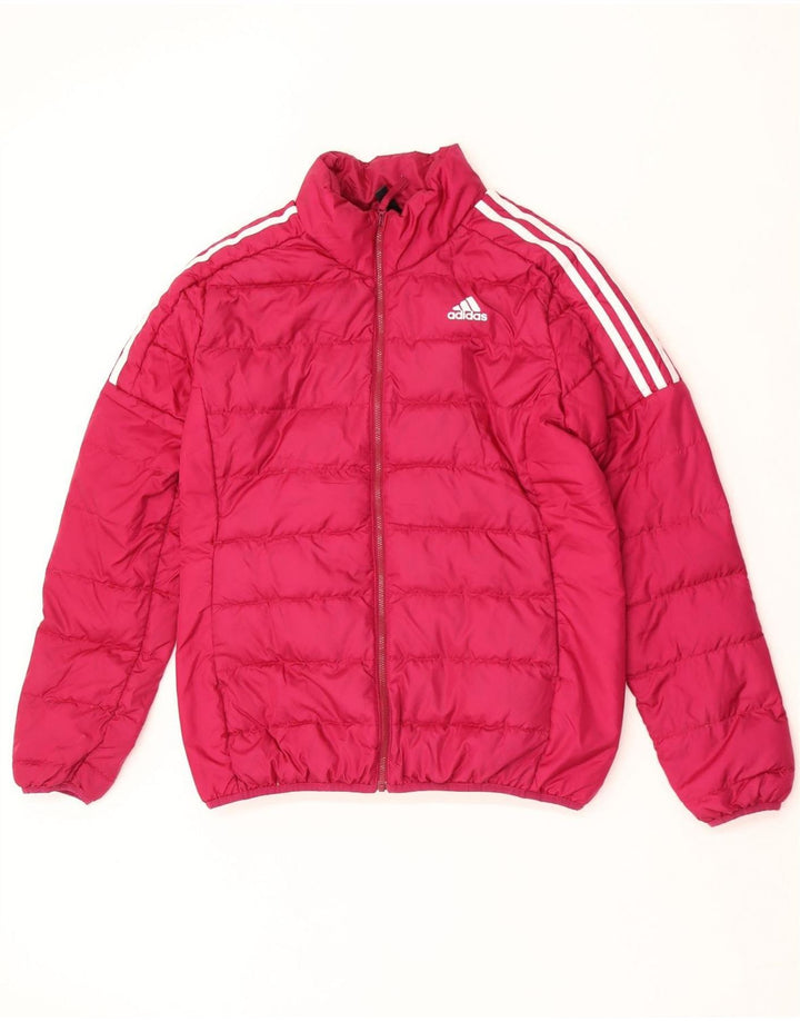 Adidas ženska podstavljena jakna UK 16/18 veliki ružičasti poliester