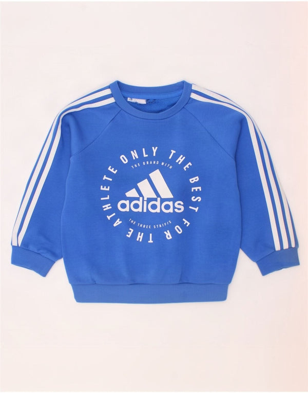 Adidas majica s grafičkim motivima za dječake 2-3 godine, plavi pamuk