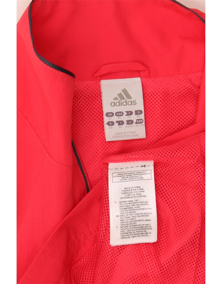Adidas ženska gornja jakna za trenirku UK 22 XL crveni poliester
