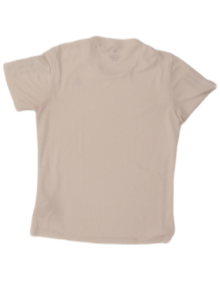 ADIDAS muška Climacool majica kratkih rukava, mali, sivo bijeli poliester