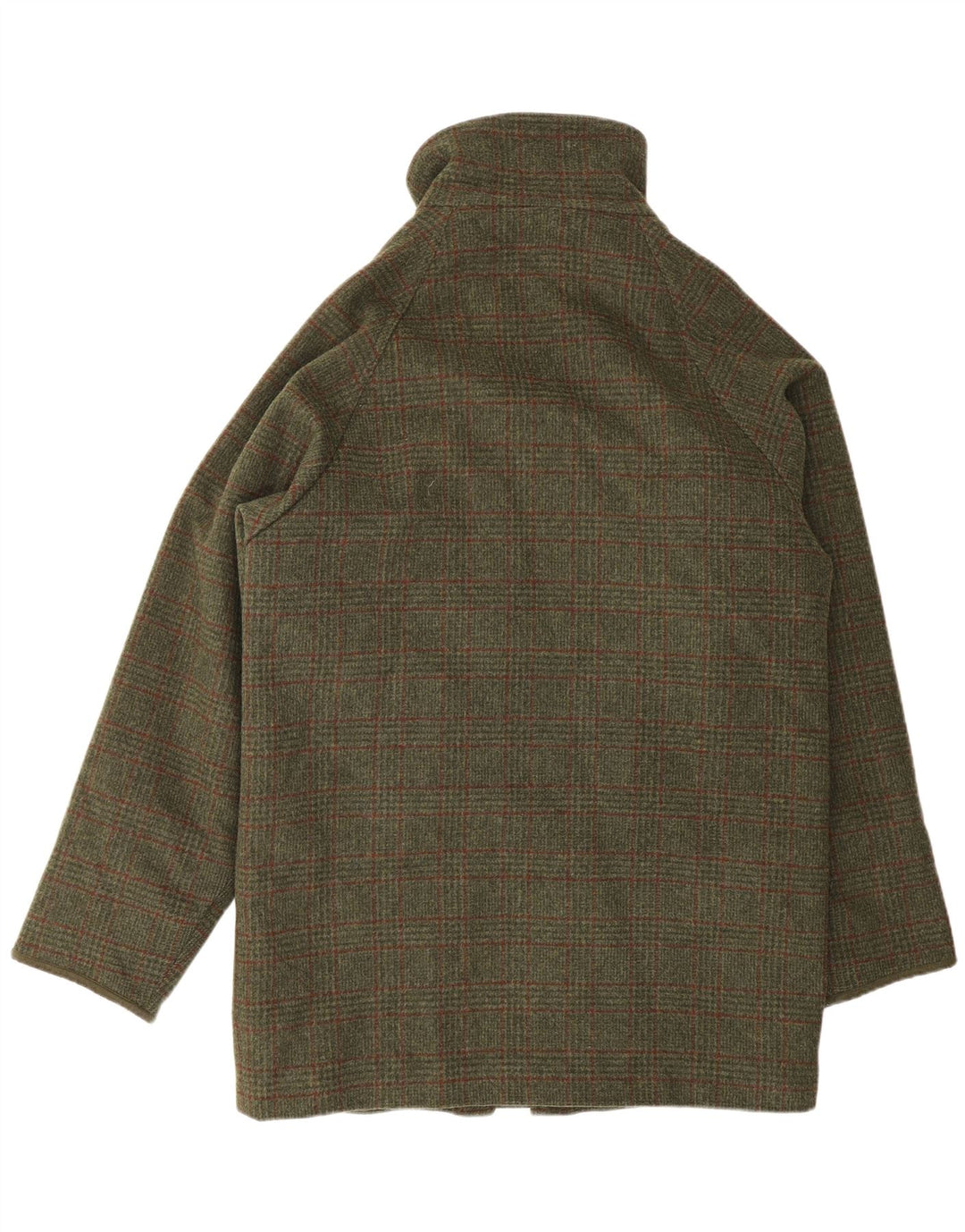 Barbour Mens Utility Jacket UK 38 Srednja kaki karirana vuna