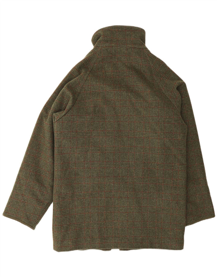 Barbour Mens Utility Jacket UK 38 Srednja kaki karirana vuna