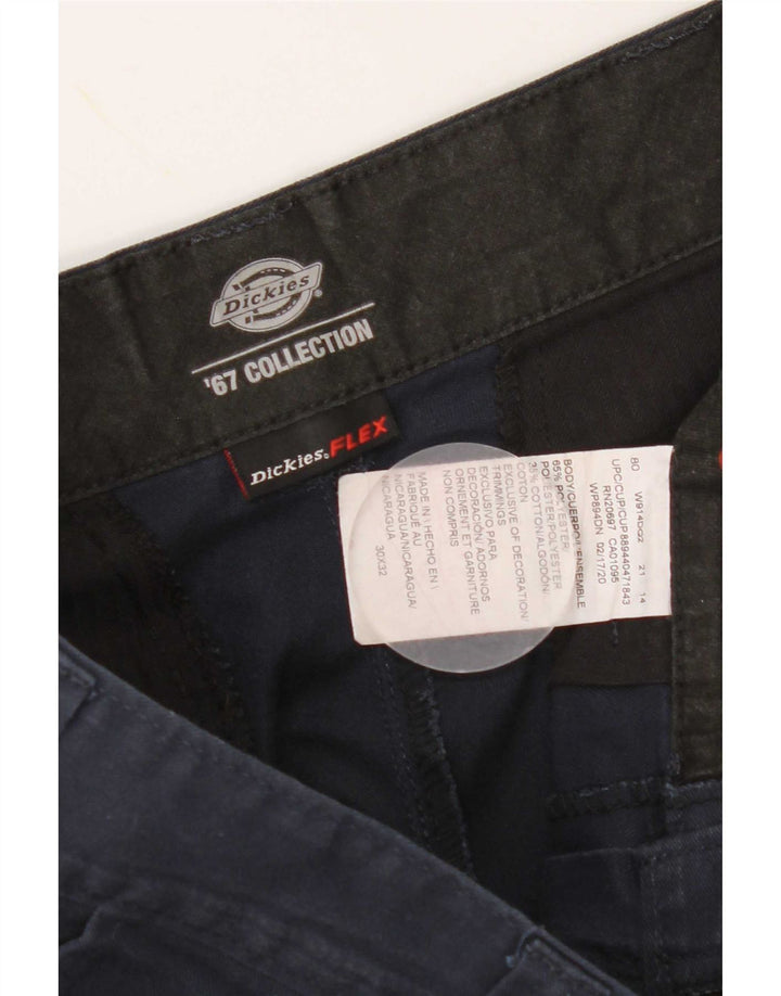 Dickies muške ravne chino hlače W30 L32 tamnoplavi poliester